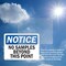 Signmission No Samples Beyond This Point OSHA Notice Sign, Vinyl Decal, 7in W x 5in L, 2PK OS-2PACK-NS-D-57-L-14786 - alternate 6